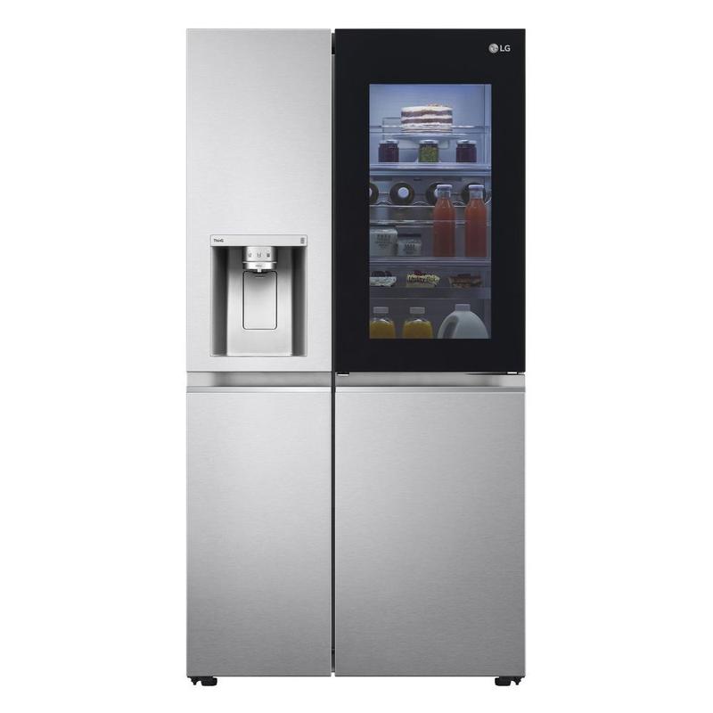 パーシー Geladeira Smart LG Frost Free Inverter 647L Side by Side Black